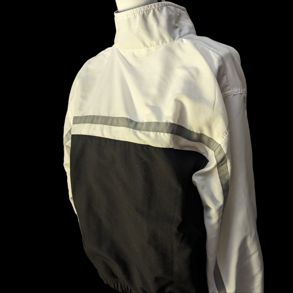 Reebok Black and White 2 pocket zipper jacket - Picture 2 of 3